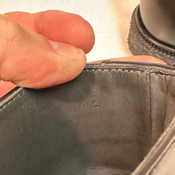 RARE Aideu Paris Richard Boots Polished Black Calf Crepe Sole EUC US 9 EU 42 - Picture 12 of 14